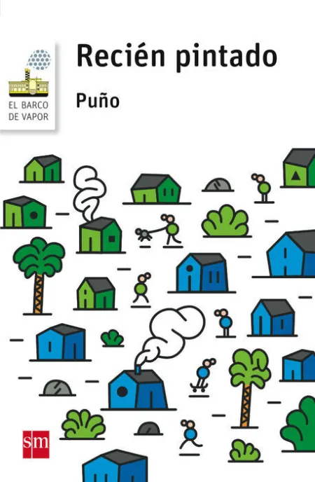 Recien Pintado Puño Barco de Vapor