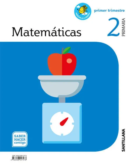 Matemáticas, Mochila Ligera, 2 Primaria, Saber Hacer Contigo
