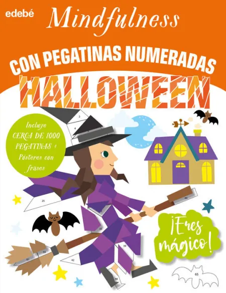 Mindfulness con Pegatinas Numeradas Halloween