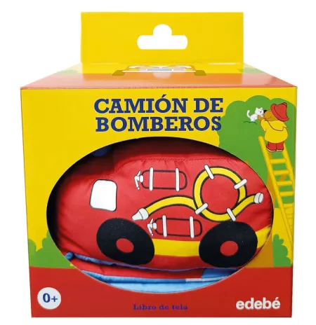 Camion de Bomberos Libro de Tela para Bebes