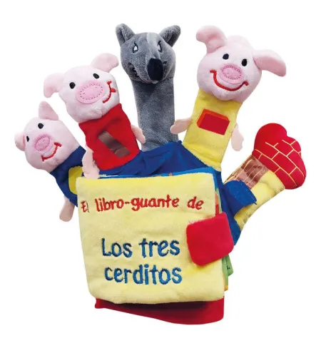 3 Cerditos y el Lobo, los (Libro Guante con Titeres de Dedo)