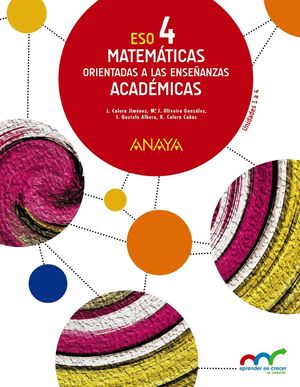 MATEMATICAS CADEMICAS 4ESO ANAYA