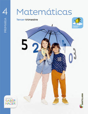 MATEMATICAS 4º E.P. SABER HACER MOCHILA LIGERA SANTILLANA