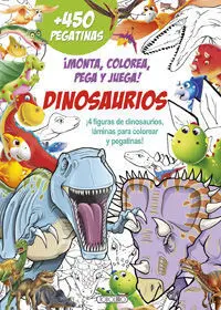 Monta Colorea Pega y Juega Dinosaurios