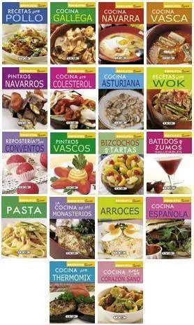 Minibiblioteca de Cocina (18 Titulos)