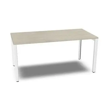 Mesa Vital-St Vp514 160X80, Estructura Blanca, Niveladores, Melamina Acacia