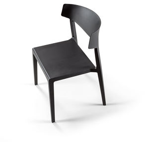 SILLA WING POLIPROPILENO NEGRO