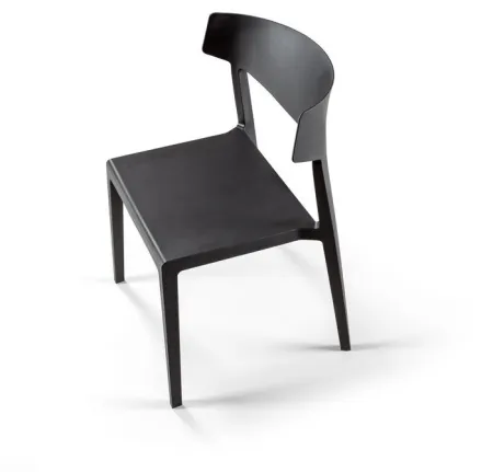 Silla Wing Polipropileno Negro