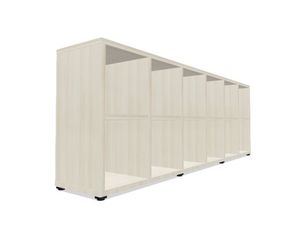 LIBRERIA CUBIC 84X240X40 NL120111 MELAMINA ACACIA