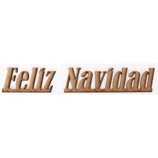 FELIZ NAVIDAD MEDIANO 3CM DM LETRA RECTA