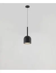Lampara Luca Colgante 1Xe27(Bombilla no Inclui. ) Negro Mate