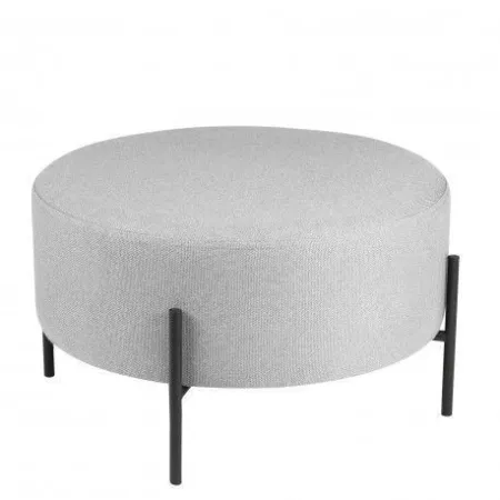 Puff Redondo Camilo Gris 60X35