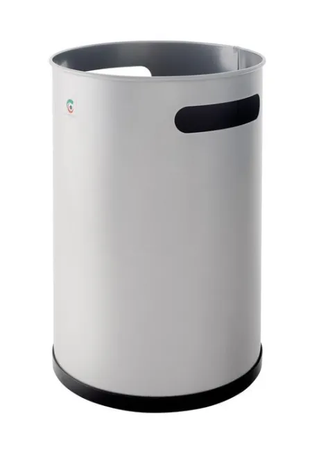 Papelera Metalica 2 Asas P-10 Ral 9006