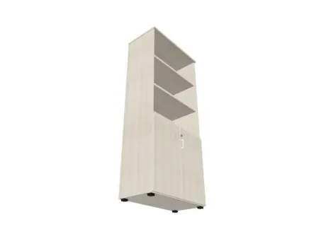 Armario 185X80X42 Acacia Puertas Bajas 78Cm. 1 Leja Fija 3 Lejas Regulables