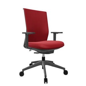SILLA STAY C/BRAZOS ESTRUCT.NEGRA T85 ROJO S/CABECERO