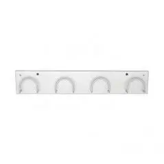 Percha Pared 4 Colgadores Aluminizado Sie