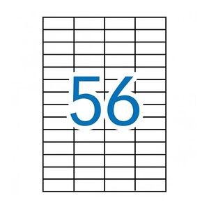 ETIQUETA ADH APLI 52,5X21,2 10H 56U/H