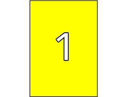 ETIQUETA ADH APLI 210X297 5H 1U/H FLUORESCENTE AMARILLO