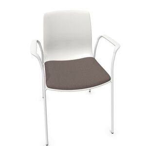 SILLA NOOM 50, 4 PATAS, CARCASA PP, BRAZO CERRADO,ESTRUCT.BLANCO M925 STEP VISON