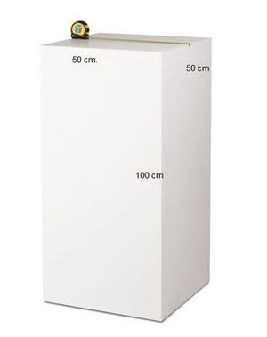 PEANA BLANCO MATE 50X50X100 CM SOLITS