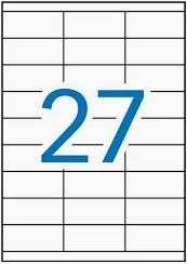 ETIQUETA ADH APLI 70X30MM 5H 27U/H