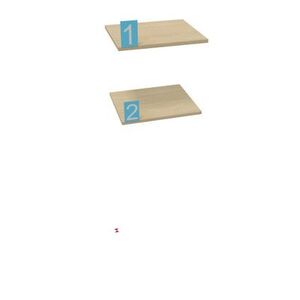 LEJAS PARA ESTANTERIA TUBBE 40X34CM MELAMINA ROBLE