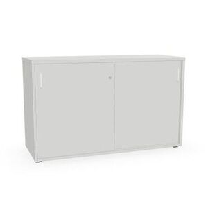 ARMARIO DOBLE AC120 120X74+PUERTAS CERRADURA+LEJAS MELAMINA BLANCA