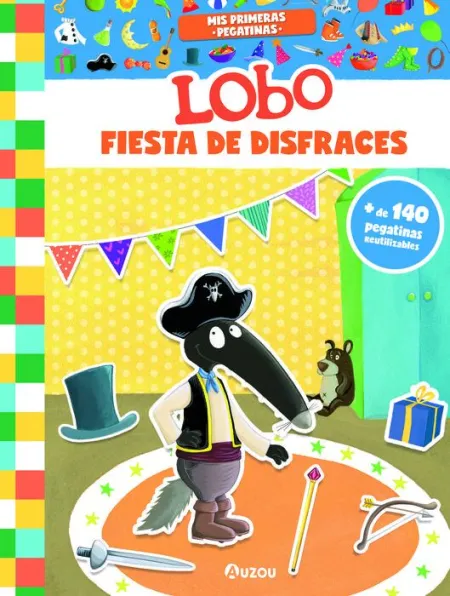 Mis Primeras Pegatinas - Lobo - Fiesta de Disfraces.