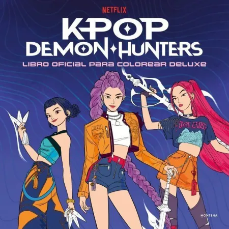 Kpop Demon Hunters - Libro Oficial para Colorear D