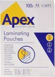 Funda Plastificacion A4 216X303 80 Micras 100H Apex