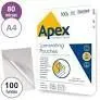 Funda Plastificacion A4 216X303Mm 125Micras 100H Brillo Apex