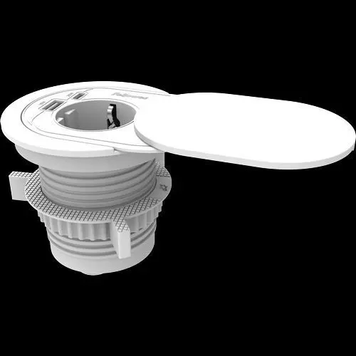 Toma Empotrada Usb-Blanco Fellowes