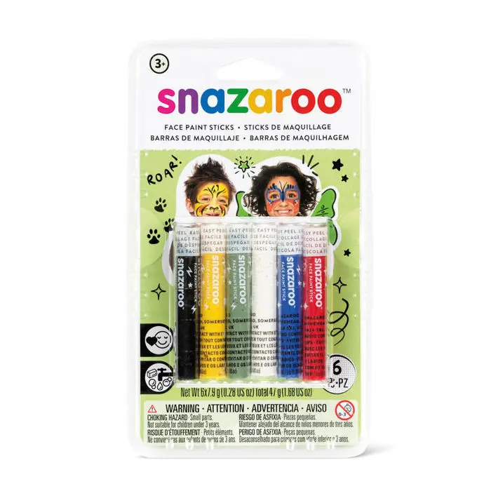 Maquillaje Snazaroo Barras Mixto 6 ud.