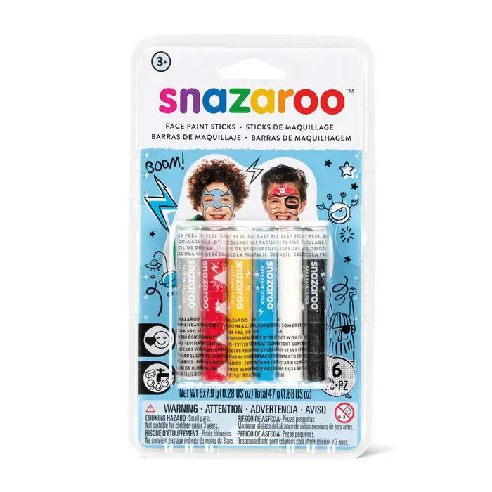 Maquillaje Snazaroo Barras Chicos 6 ud.