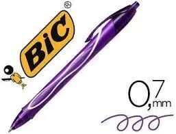 Boligrafo Bic Gelocity Quick Dry Morado