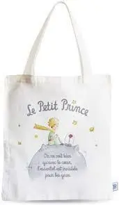 Bolsa Tela el Principito Blanca Planeta