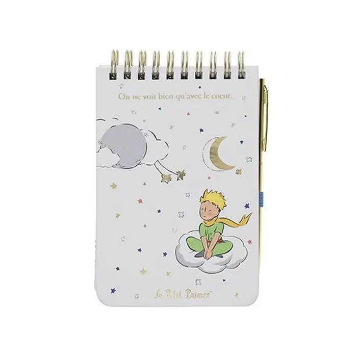 Bloc Notas Mini + Boligrafo el Pequeño Principito Blanco