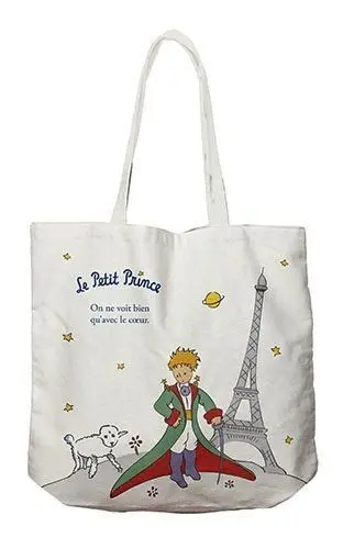 Bolsa Tela C/Cremallera y Bolsillo el Principito con Ca