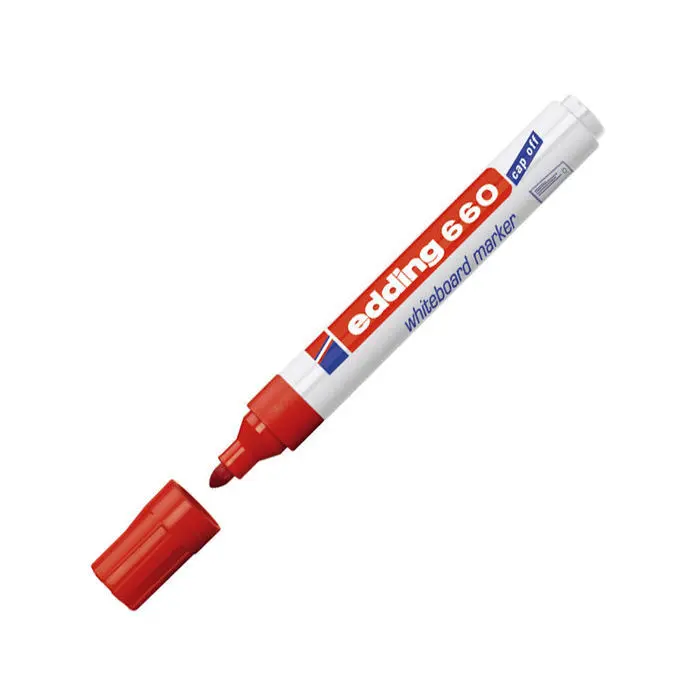 Rotulador Edding 660 Pizarra Blanca Rojo