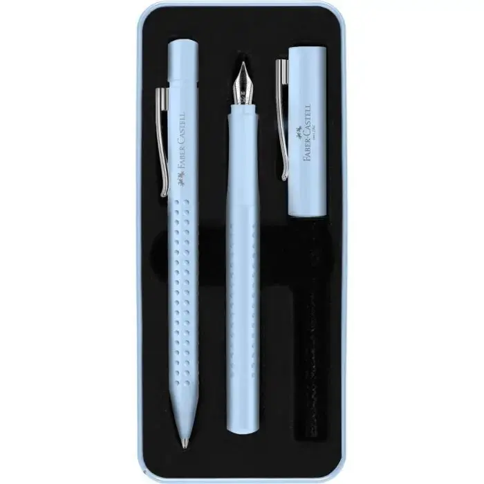 Juego Pluma y Boligrafo Sky Blue Faber Castell