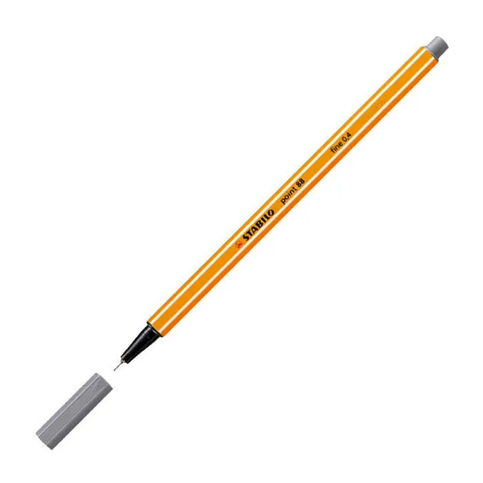 Rotulador Stabilo Point 88 Gris Oscuro 0,4 mm