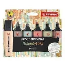 Rotulador Stabilo Boss Original Nature Color 6U