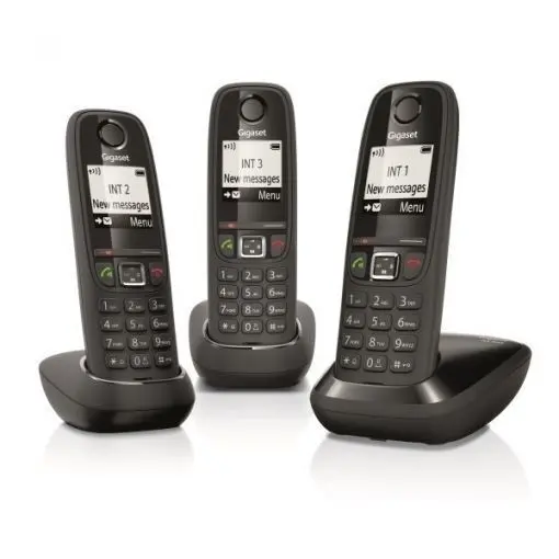 Telefono Inalambrico Siemens As405 Trio Gigaset Negro