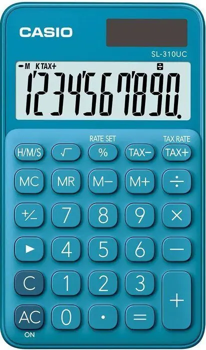 Calculadora Casio Bolsillo Sl310Uc Azul