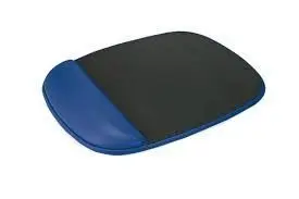 Alfombrilla Raton Optico Reposamuñeca Gel Azul