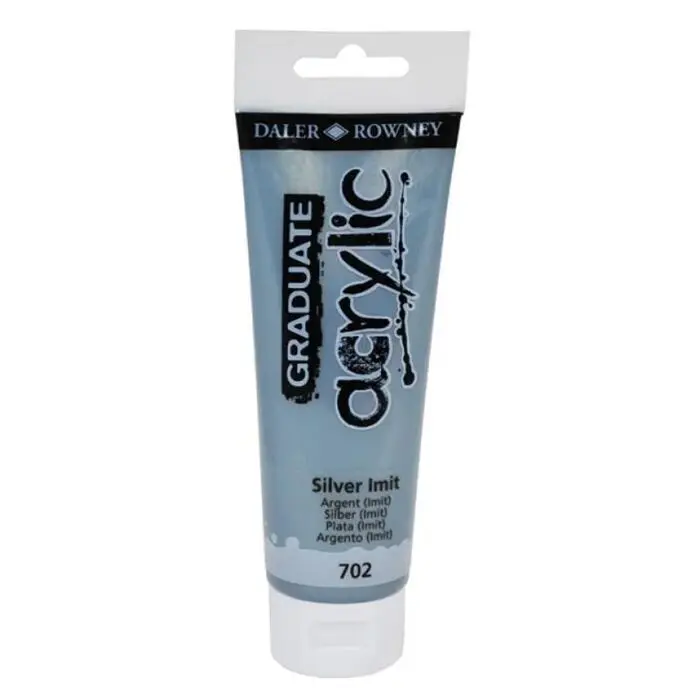 Pintura Graduate Acrilico 120Ml Plata