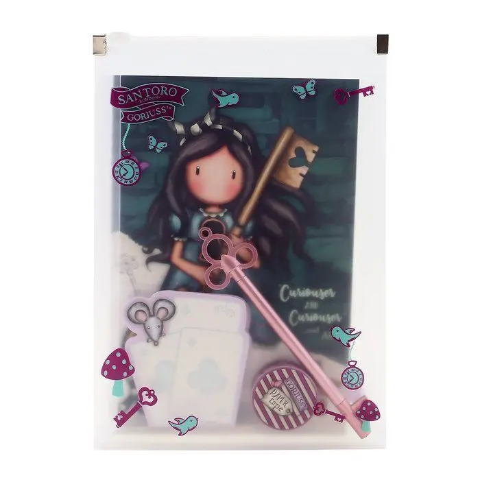 Set de Papeleria Gorjuss Through The Looking Glass