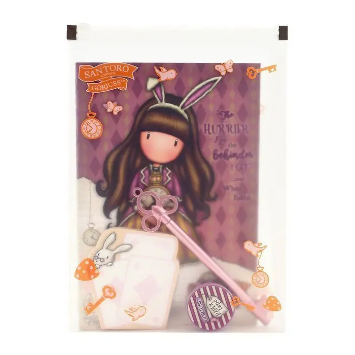 Set de Papeleria Gorjuss Through The Looking Glass