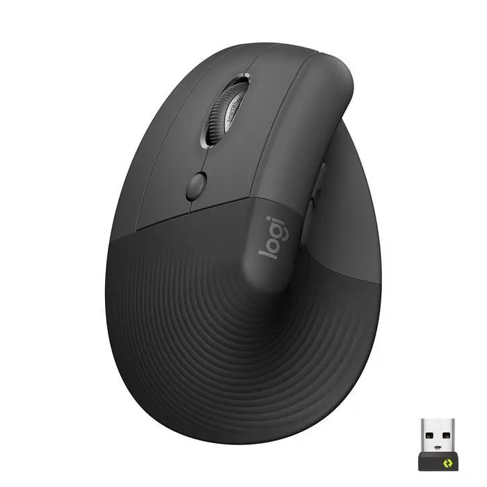 Raton Inalambrico Logitech Ergonomico Zurdo Negro