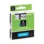 Cinta Dymo D1 12Mmx7M Negro/Blanco